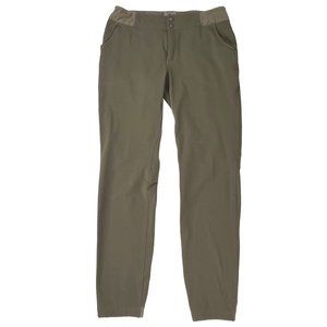 Royal Robbins Outdoor Hiking Pants Womens 10 Tan Double Snap Straight leg style